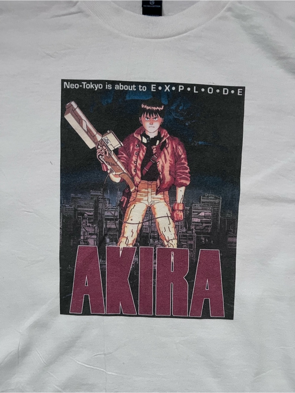 AKIRA anime sci-fi weird cult movie punk  White Unisex T-Shirt
